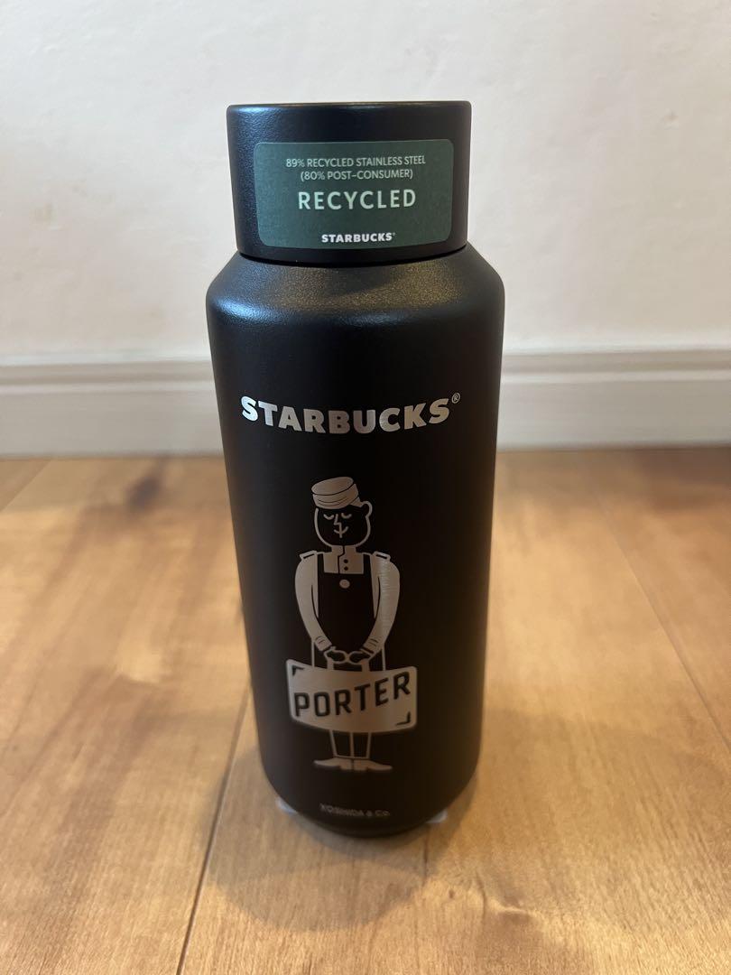 PORTER リサイクルステンレスボトル マットブラック 大小セット