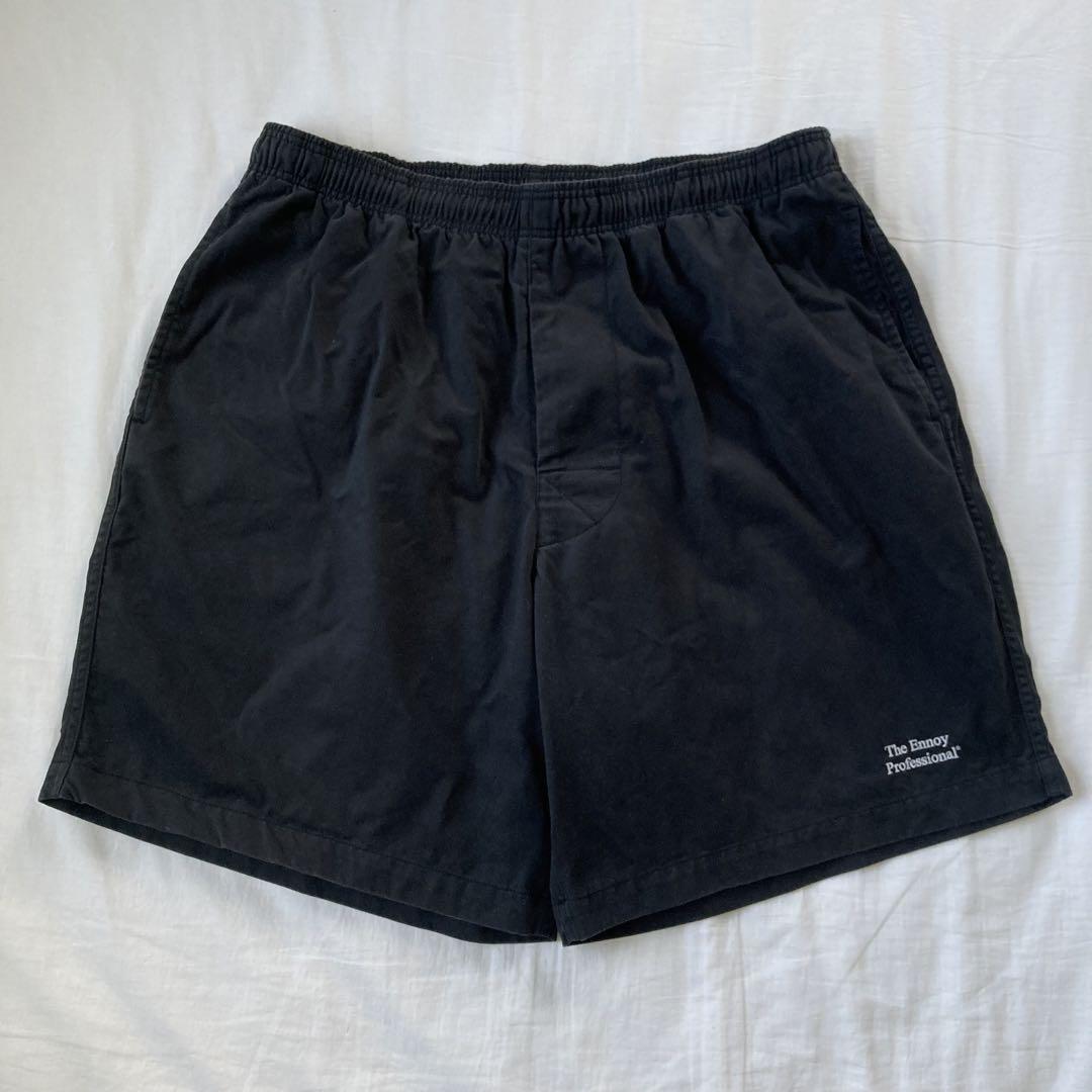 ENNOY エンノイ　Cotton Easy Shorts   Black