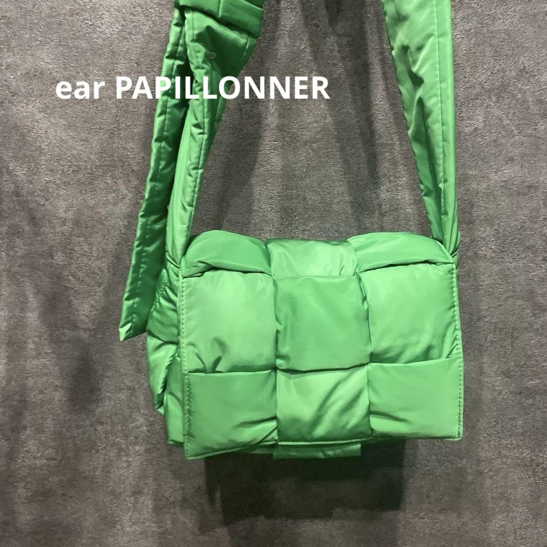 ear PAPILLONNER グリーン ショルダーバッグ