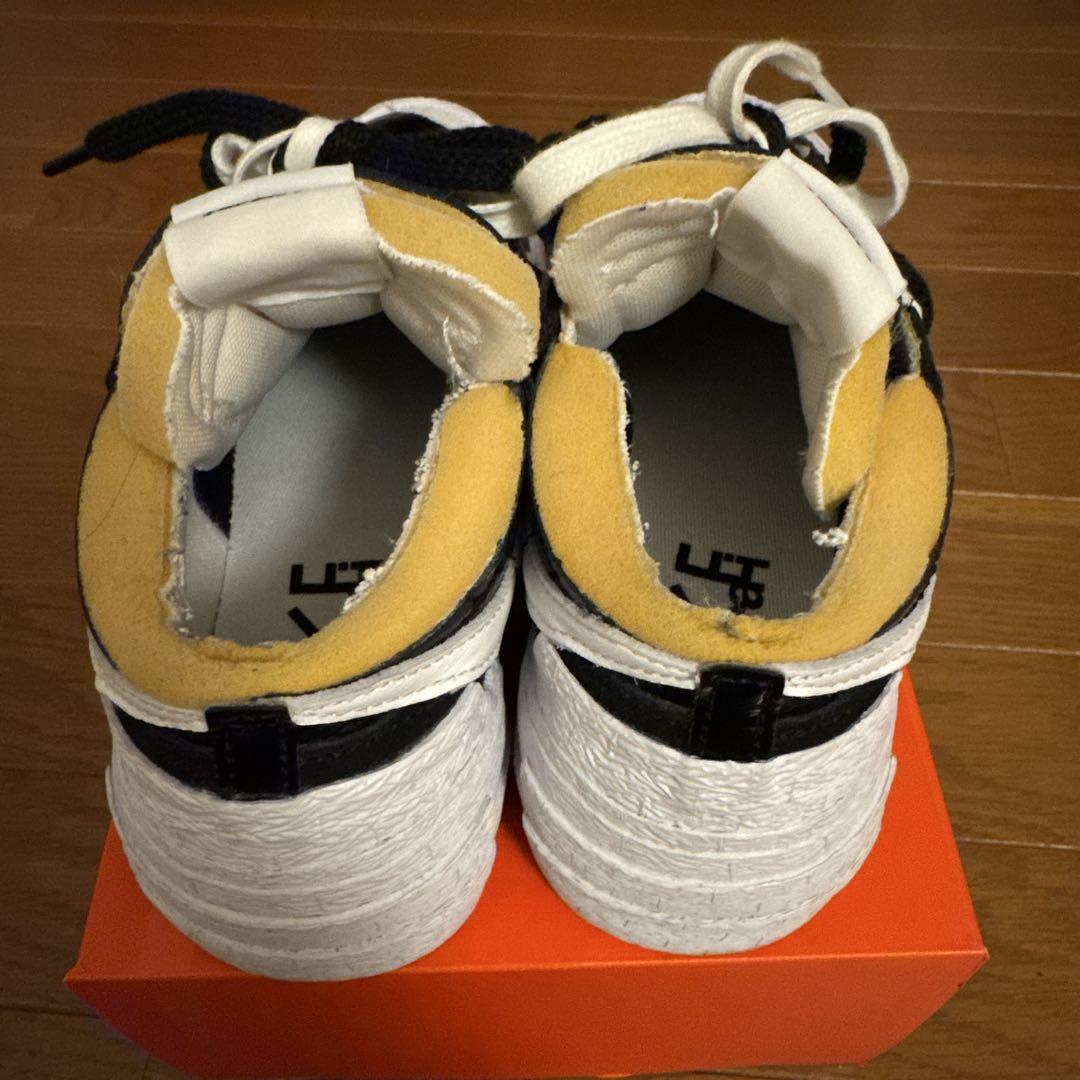 靴 NIKE SACAI BLAZER BLACK 24.5cm