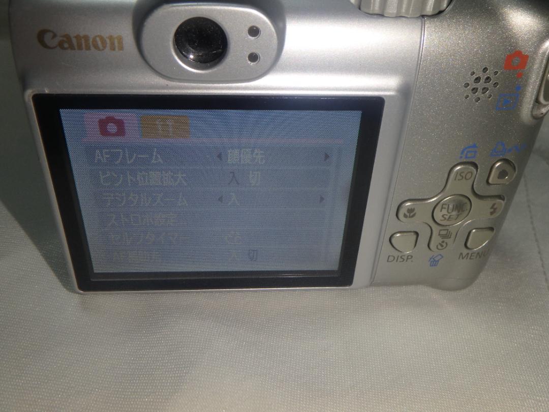 キャノン PowerShot A580 デジタルカメラ 乾電池 フラッシュNG