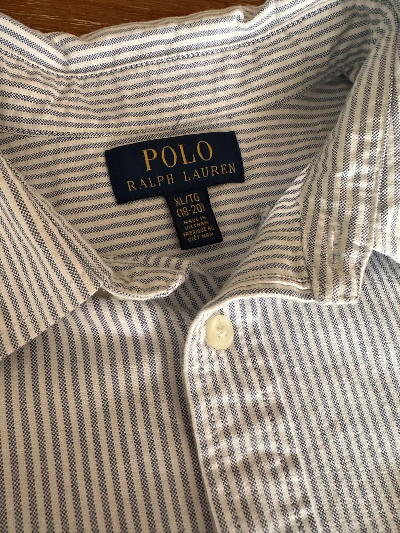 Polo Ralph Lauren 長袖シャツ L/XL ストライプ
