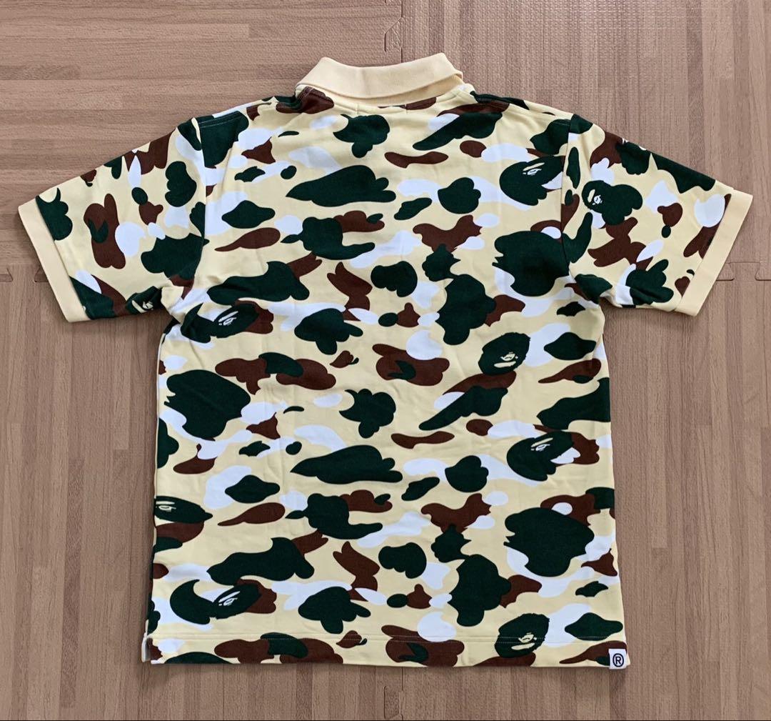 ★激レア★ APE 鹿児島 店舗 限定 カラーカモ ポロシャツ M シャーク