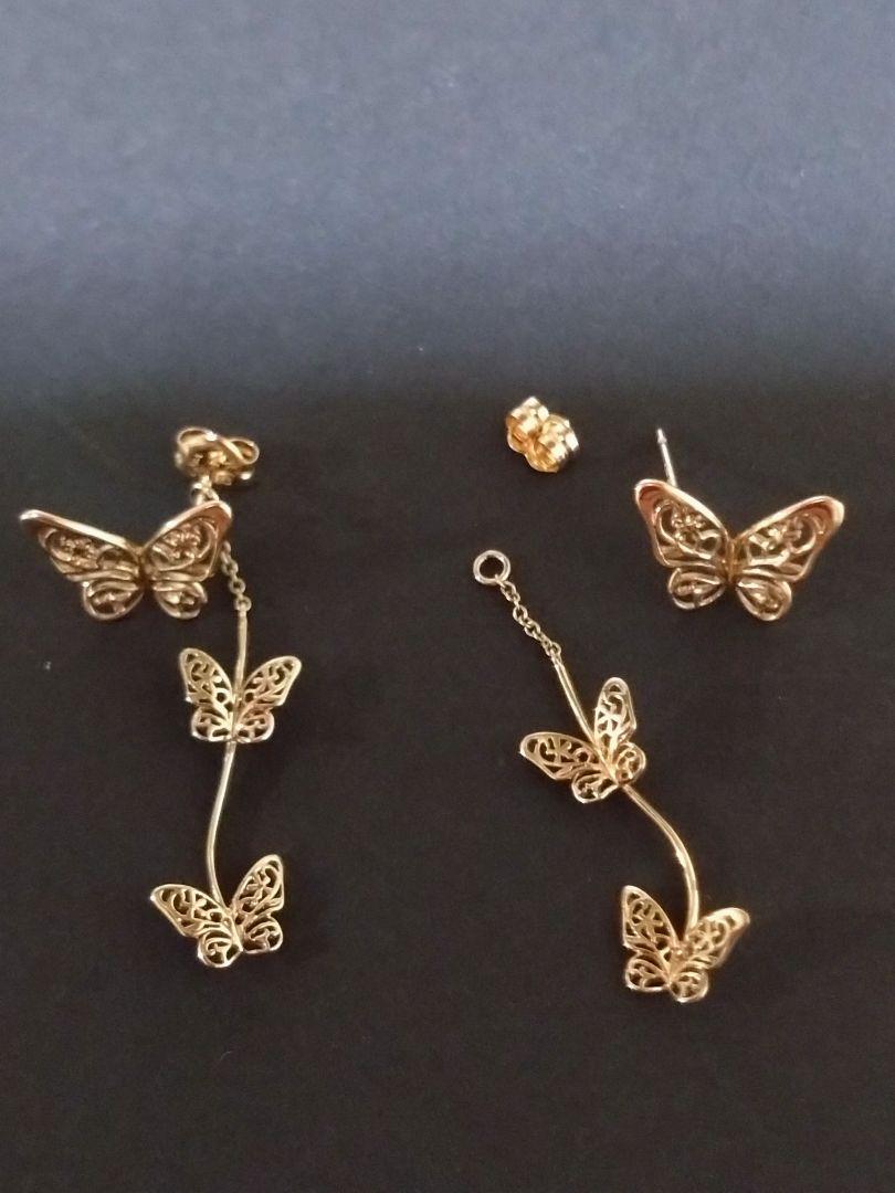 STAR JEWELRY バタフライピアス
