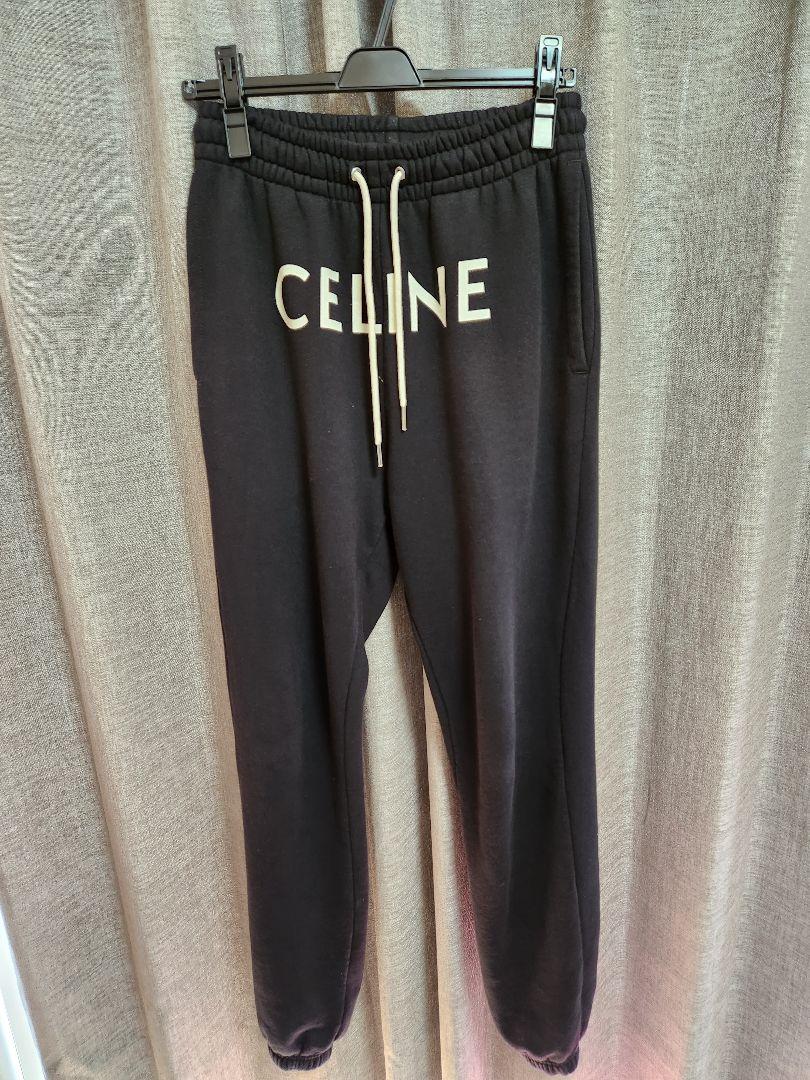 セリーヌCELINEロゴスウェットパンツ-