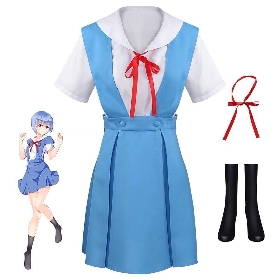 綾波レイ 制服 新世紀エヴァンゲリオンコスプレ 衣装セット