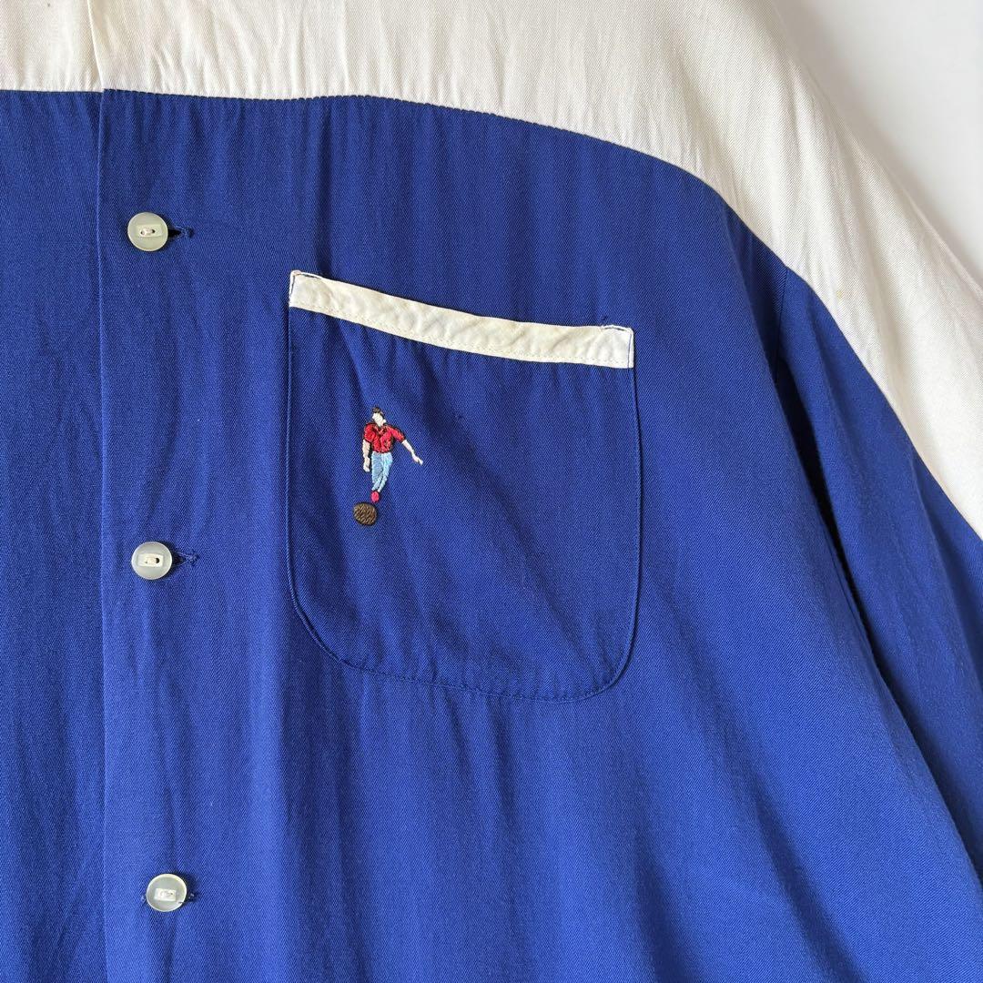 60s ヴィンテージ レーヨンシャツ 刺繍 made in USA