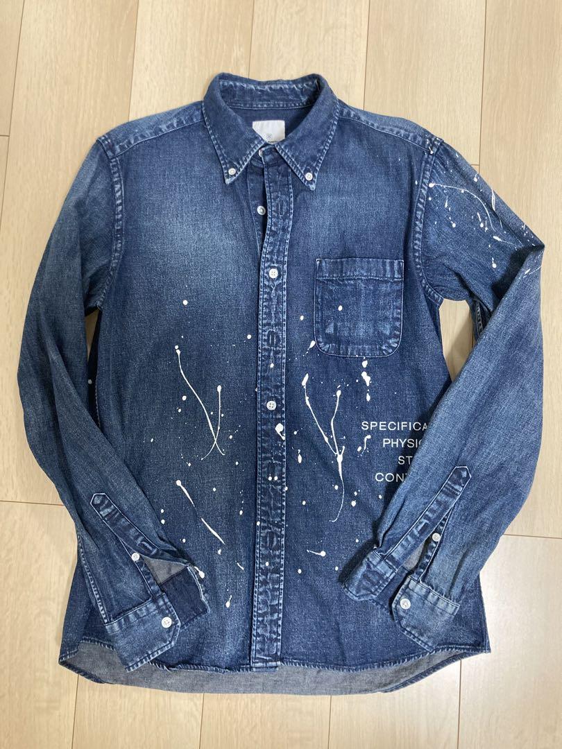 uniform experiment DRIPPING DENIM SHIRTシャツ