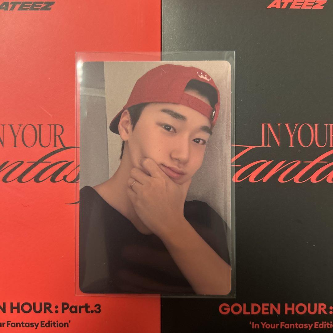 ATEEZ コンバン ポカ サン SAN ATEEZ THE WORLD EP.2:OUTLAW POB Lucky draw photocard
