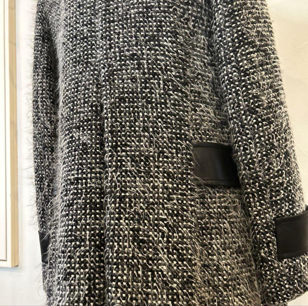 美品 FOXEY BOUTIQUE 最高級 ツイードフレアコート 40