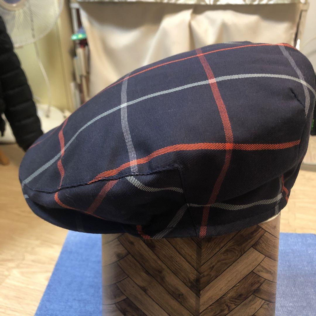 【koh春夏用中古品美品】英国製『Burberrys』ハンチング帽M