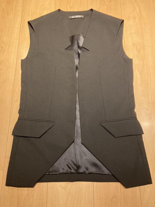 RAF SIMONS 46 2009 SS カットオフ ベスト 黒