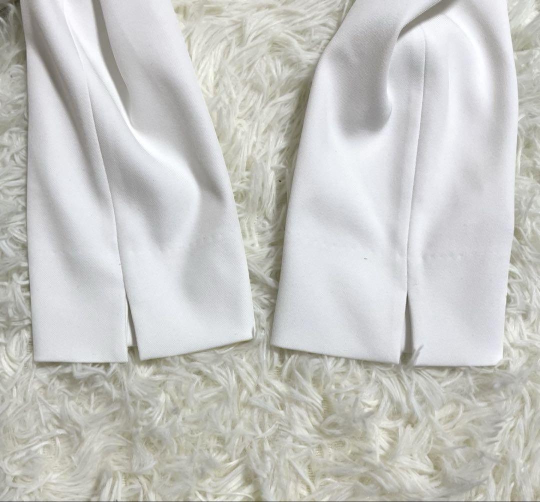 【美品】BEIGE ベイジ　ノーカラージャケット　LUIZA ホワイト　サイズ6