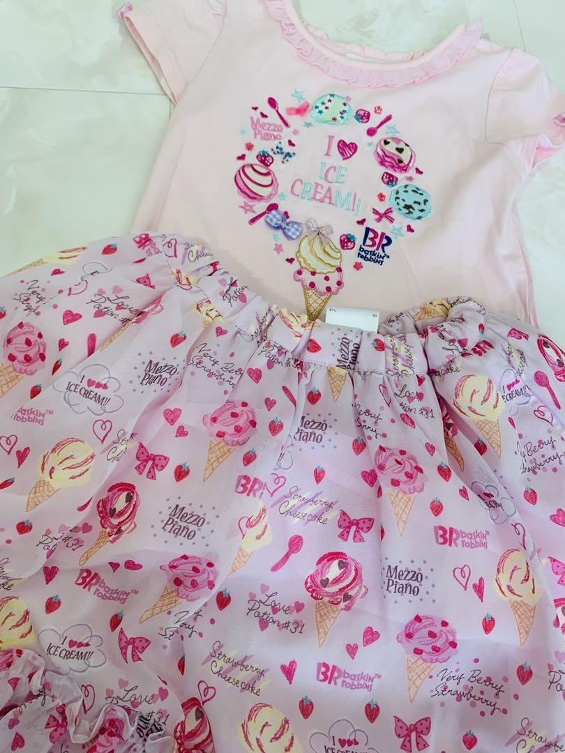 メゾピアノ♡美品♡サーティワンコラボ♡アイスセットアップ♡ピンク