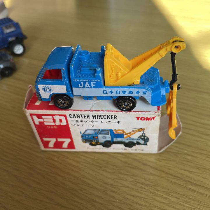 日本製 トミカ77番 三菱キャンター レッカー車 - メルカリ