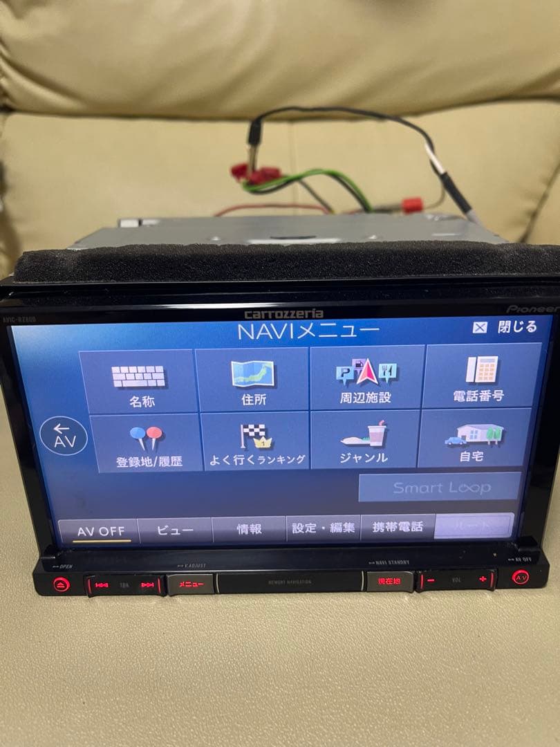 Carrozzeria AVIC-RZ800-D目立った傷や汚れなし