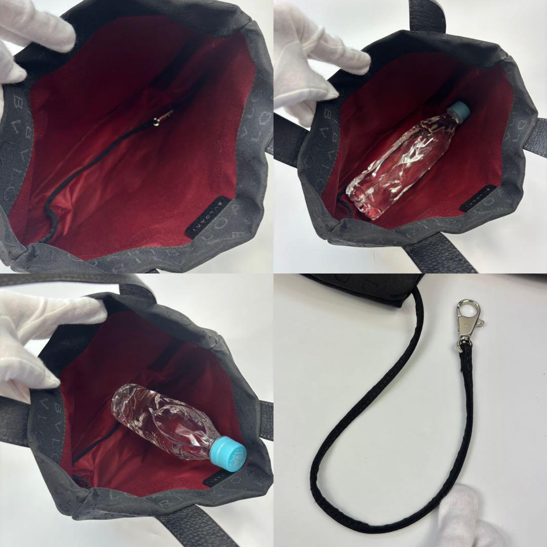 BVLGARI ブルガリ トートバッグ ビーゼロワン キャンバス 総柄 ブラック BVLGARI ブルガリ トートバッグ ビーゼロワン キャンバス 総柄