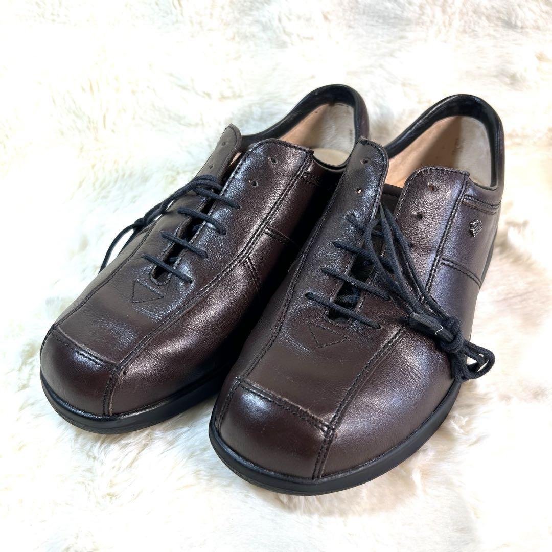 【Finn Comfort】 極美品　コンフォート　健康靴　23cm 茶　綺麗