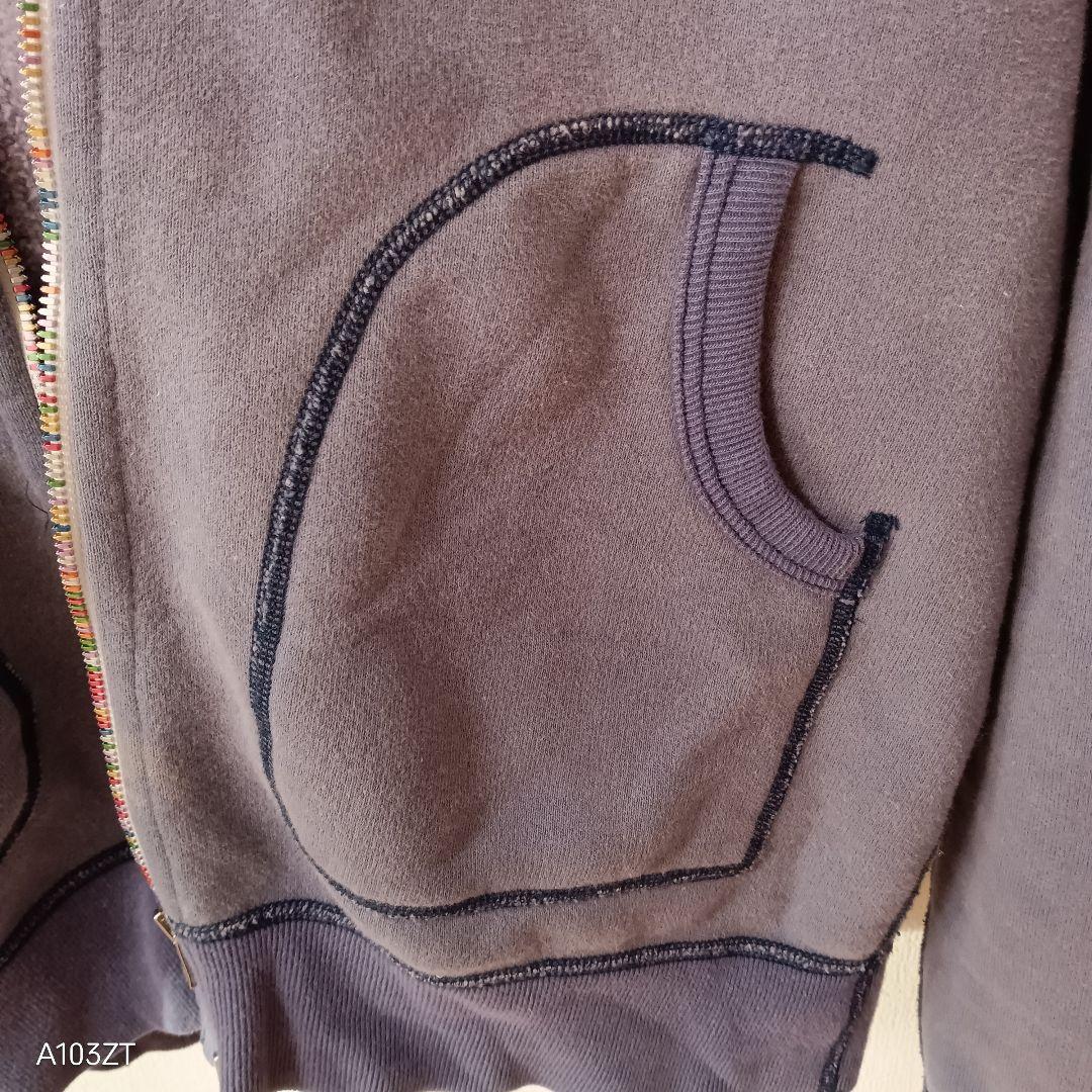 JACKSON MATISSE Rainbow Zip パーカー　ナス紺