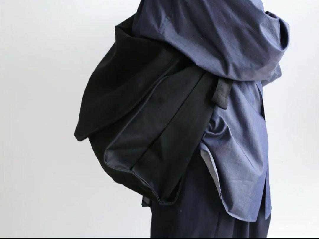 自作】kontor BIG NEWSPAPER BAG ショルダーバッグ 黒