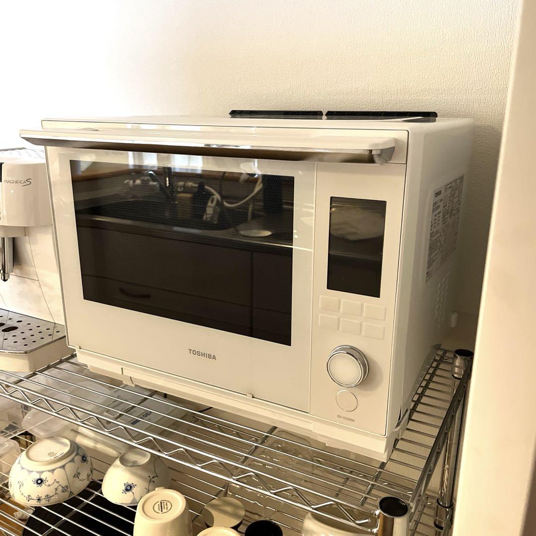 東芝 電子レンジ ER-YD3000-K（ジャンク品・H69エラーあり） 東芝 電子レンジ ER-YD3000（ジャンク品・H69エラーあり