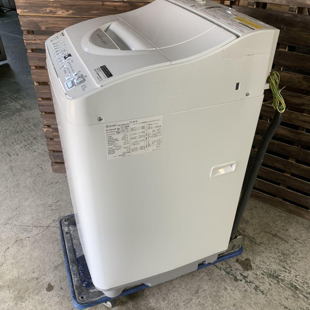 I813\" SHARP 6.5kg 洗濯機 ES-TX6H-W 2024年製