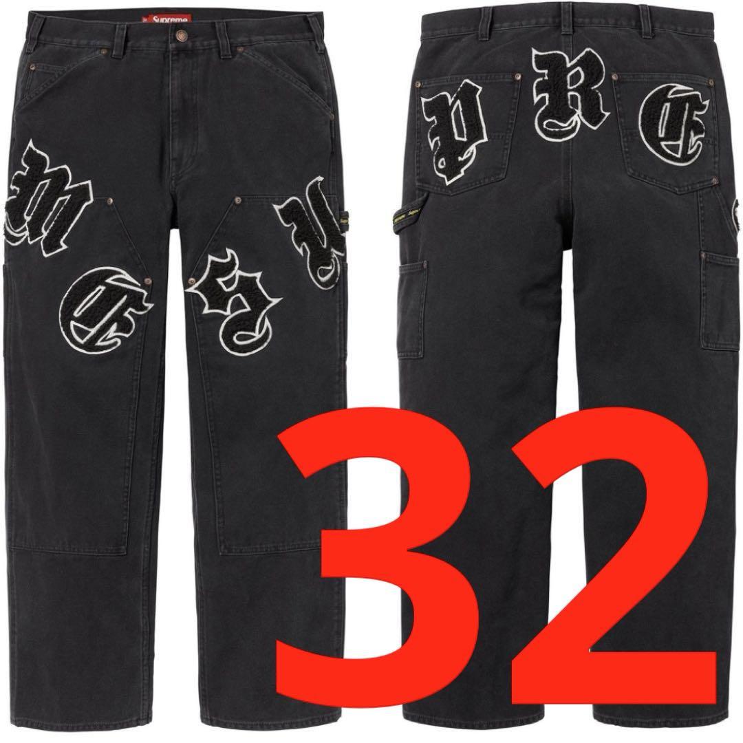 Supreme Double Knee Painter Pant 32 黒 - メルカリ