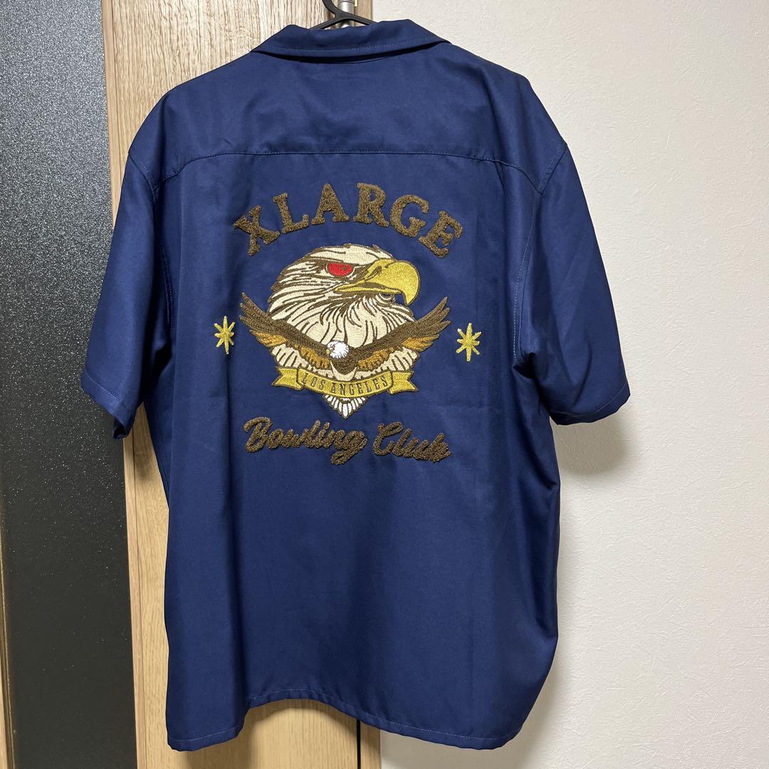 XLARGE ボウリングクラブ 半袖シャツ ネイビー XL - メルカリ