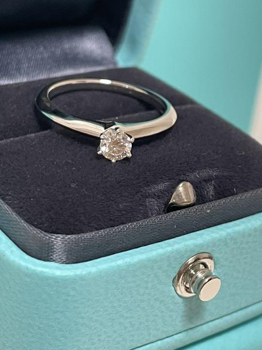 Tiffany ティファニー ダイヤモンドリング 0.24ct 秋田店 【めらにん様専用】ティファニー 0.24ct 婚約指輪 セッティング リング