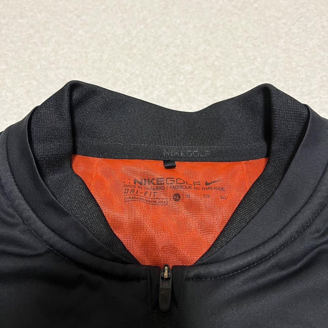 NIKE GOLF ハーフジップベスト 黒/オレンジ XL（NIKE - NIKE
