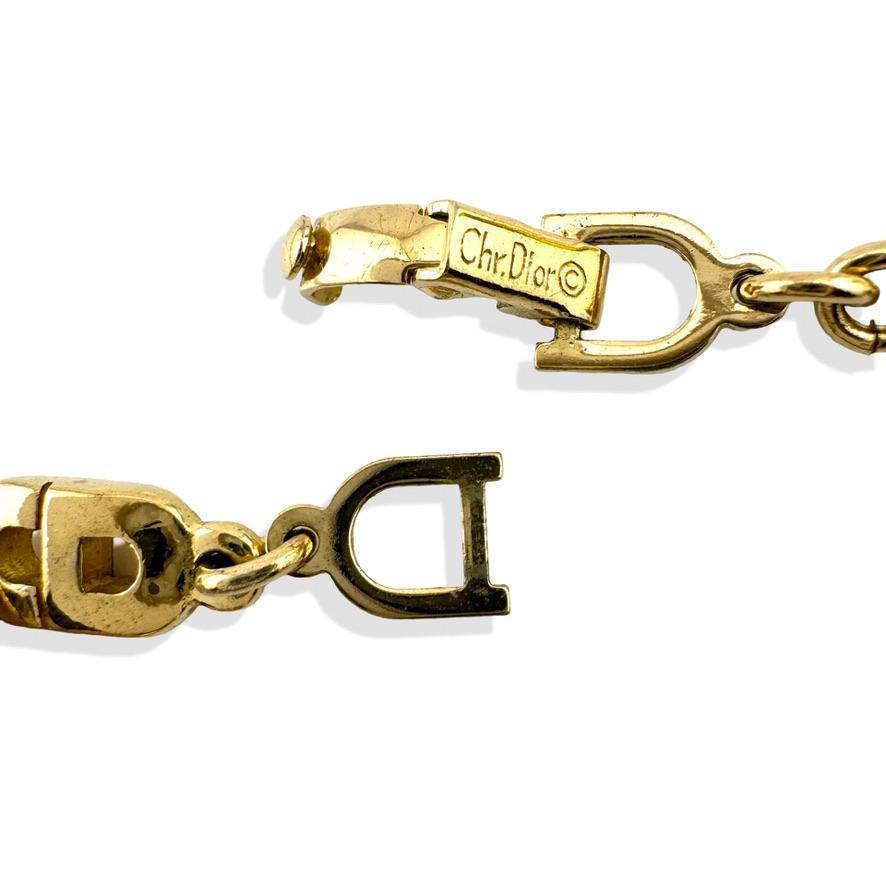 DIOR ブレスレット　シンプル チェーン ロゴ ゴールド　ヴィンテージ
