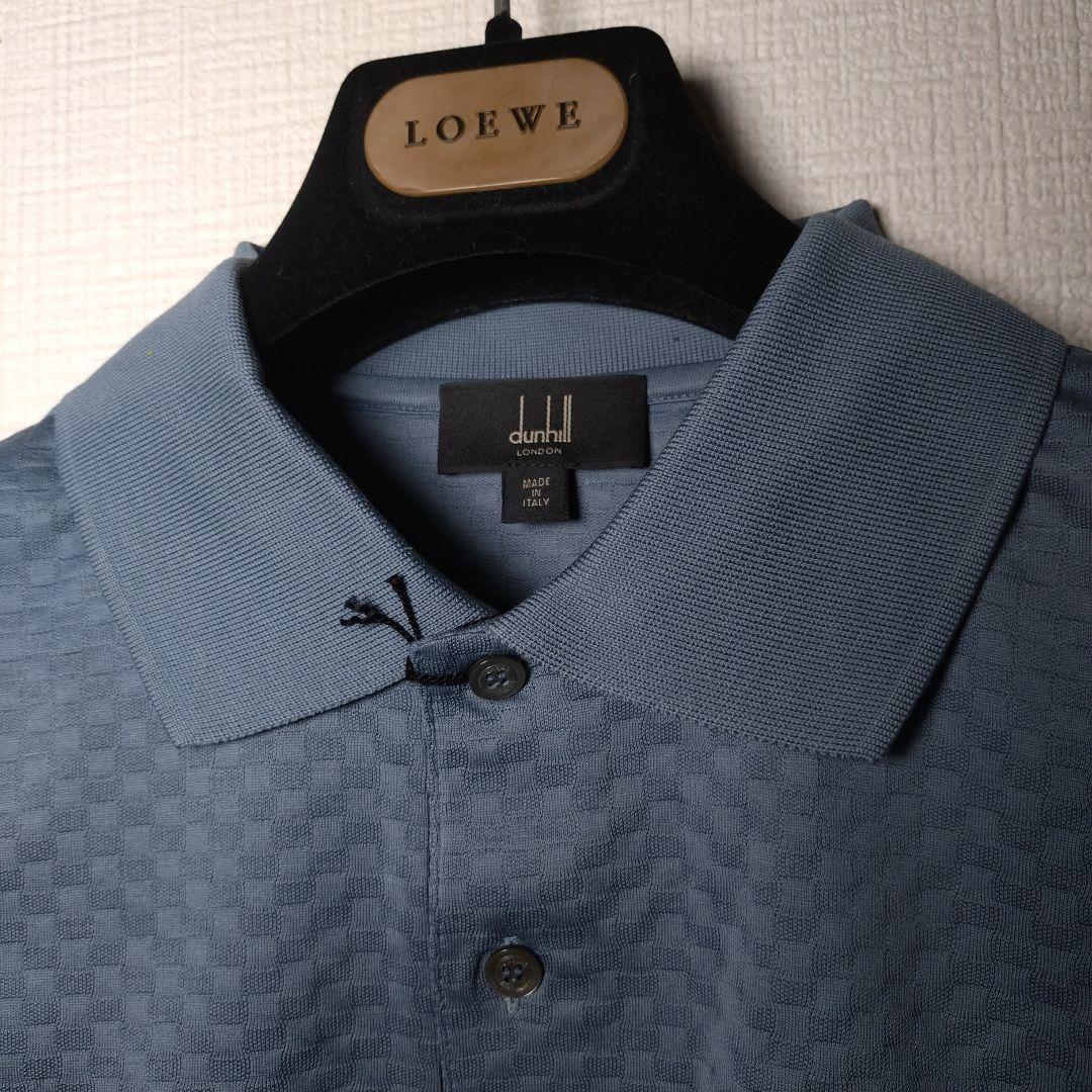dunhill/ダンヒル ライトブルー チェックポロシャツ dunhill/ダンヒル ライトブルー チェックポロシャツ - メルカリ