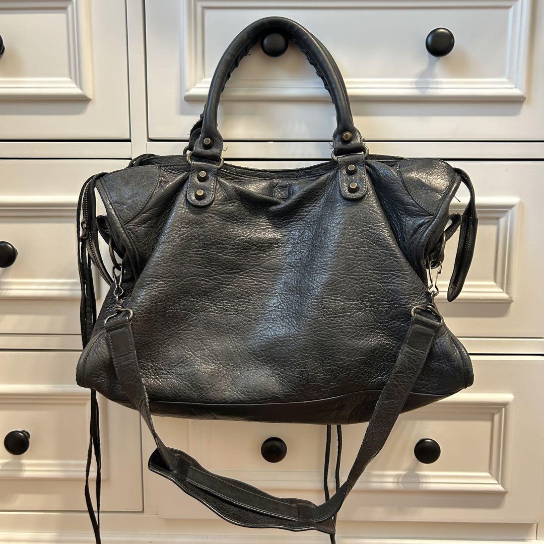 バレンシアガ Balenciaga シティ クラシック 黒 ブラック 画像2