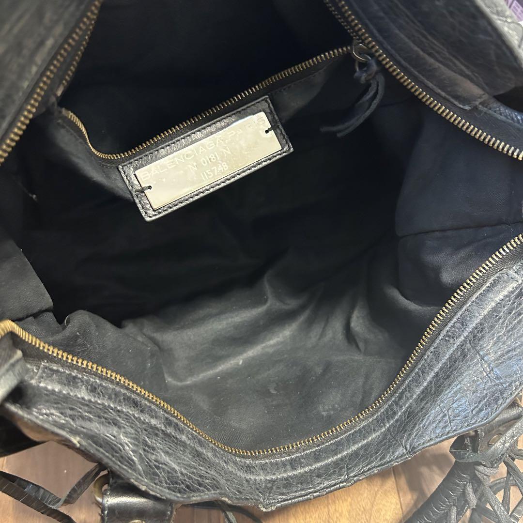 バレンシアガ Balenciaga シティ クラシック 黒 ブラック 画像7