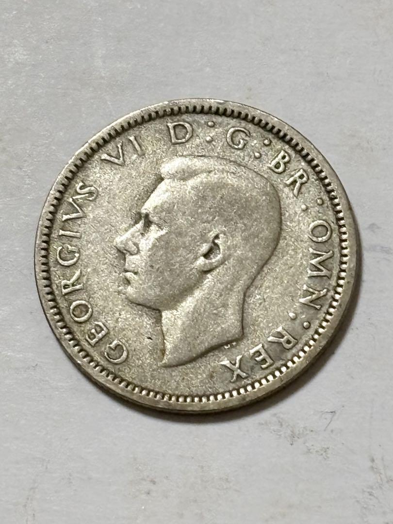 イギリス 6ペンス銀貨 1942年 古銭 外国コイン ヨーロッパ