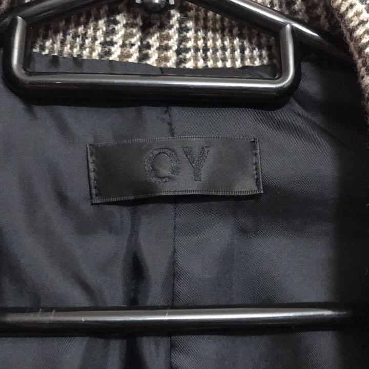 チェック ロングコート
