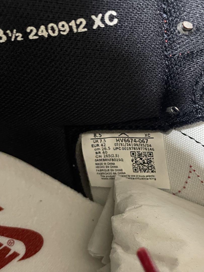 Nike Air Jordan 1 High 85 \"Bred 26.5 新品