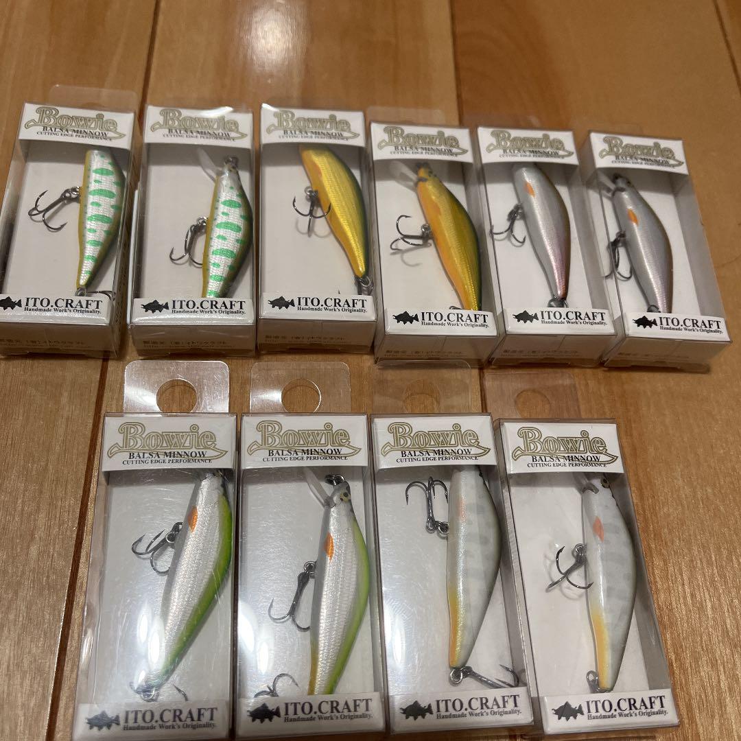 人気激安 イトウクラフトボウイ 50mm 4.0g ルアー用品 スポーツ 日用品の卸・仕入れ AKクラフトジグミノー3本 ルアー用品