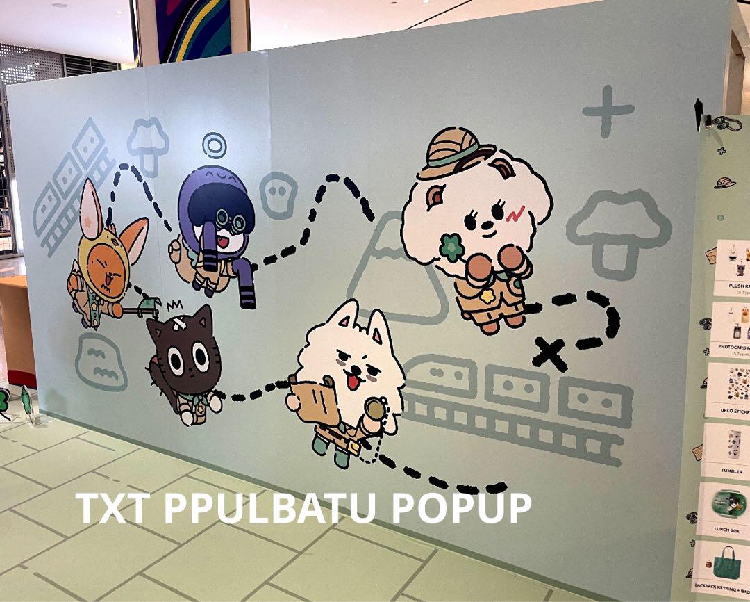 TXT 公式 プルバトゥ　シンガポール ポップアップ　ミラー　ダゴニャン TXT 公式 シンガポール限定 プルバトゥ ポップアップ ミラー