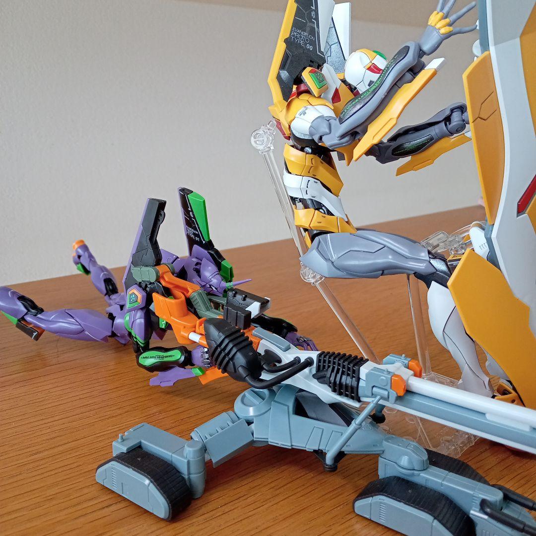 し*ん様 RG■エヴァンゲリオン初号機　零号機 ESVシールド　ヤシマ作戦　プラ