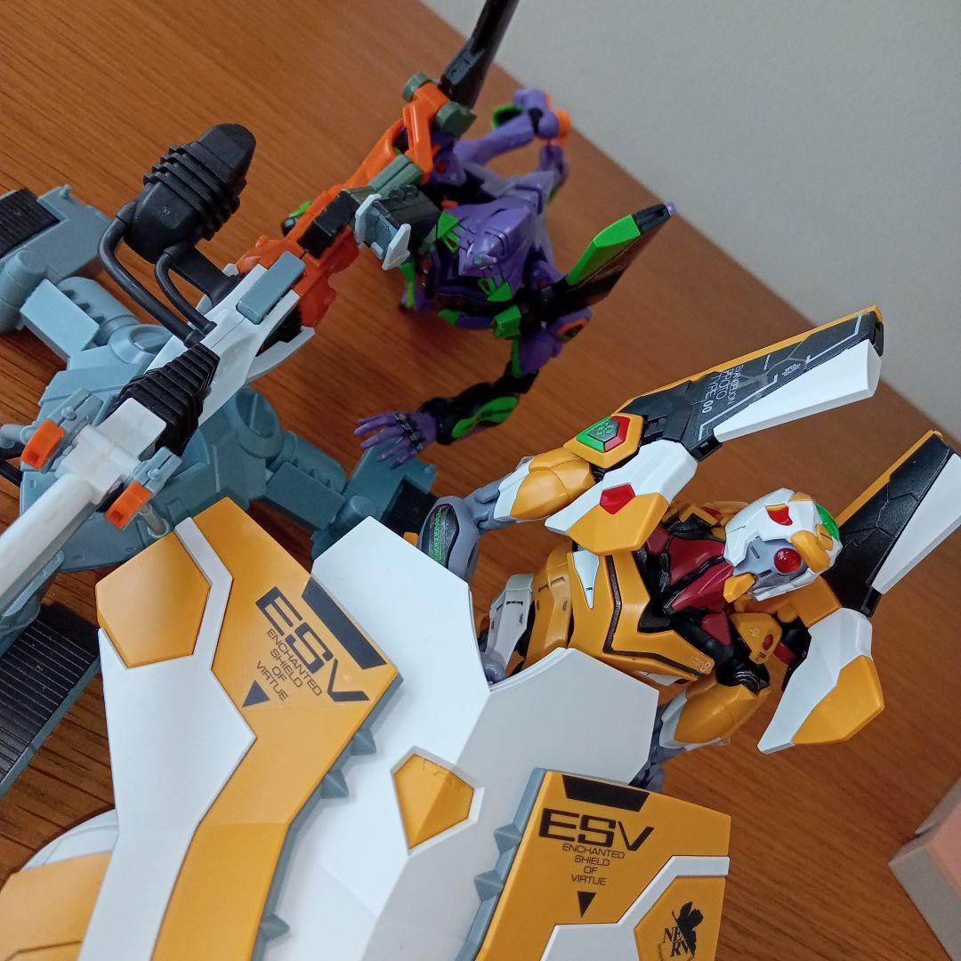 し*ん様 RG■エヴァンゲリオン初号機　零号機 ESVシールド　ヤシマ作戦　プラ