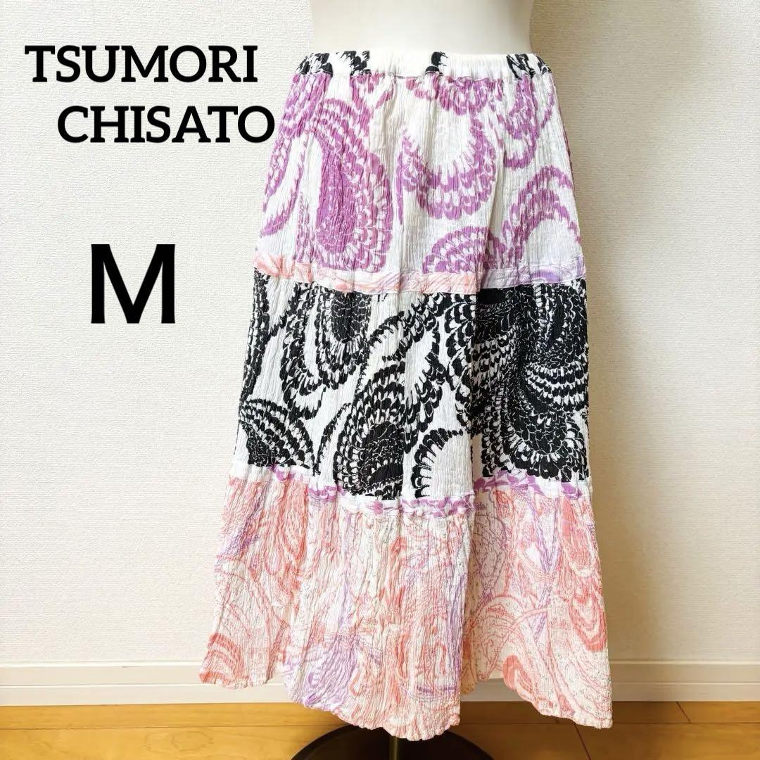 ツモリチサト　スカート　ロングスカート　クレプリスカート　Ｍ　コットン100