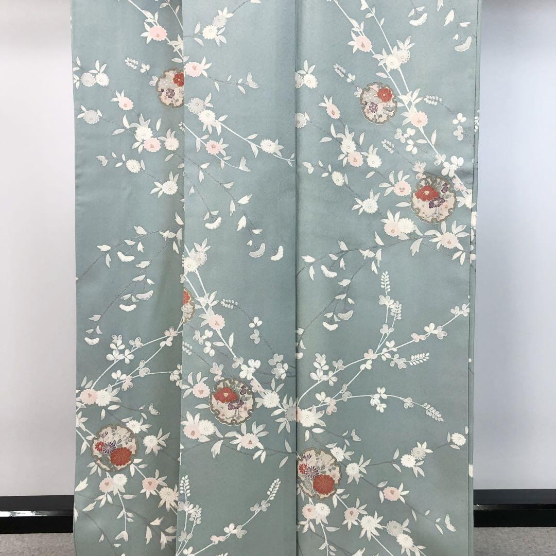 小紋 雪輪に花模様 金彩 KK-2299 - メルカリ