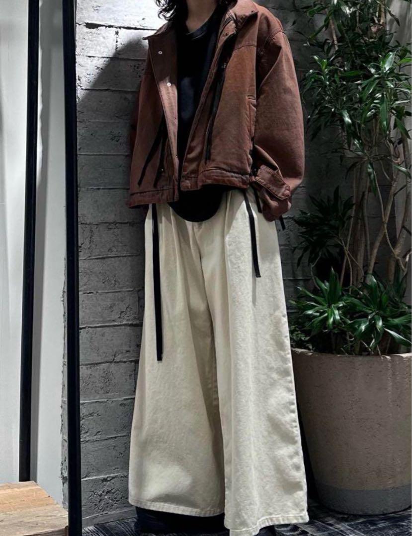 HARE スタンドZIPデニムジャケット