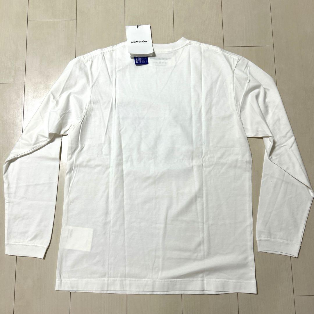 and wander アンドワンダー　ロンT ロングスリーブTシャツ