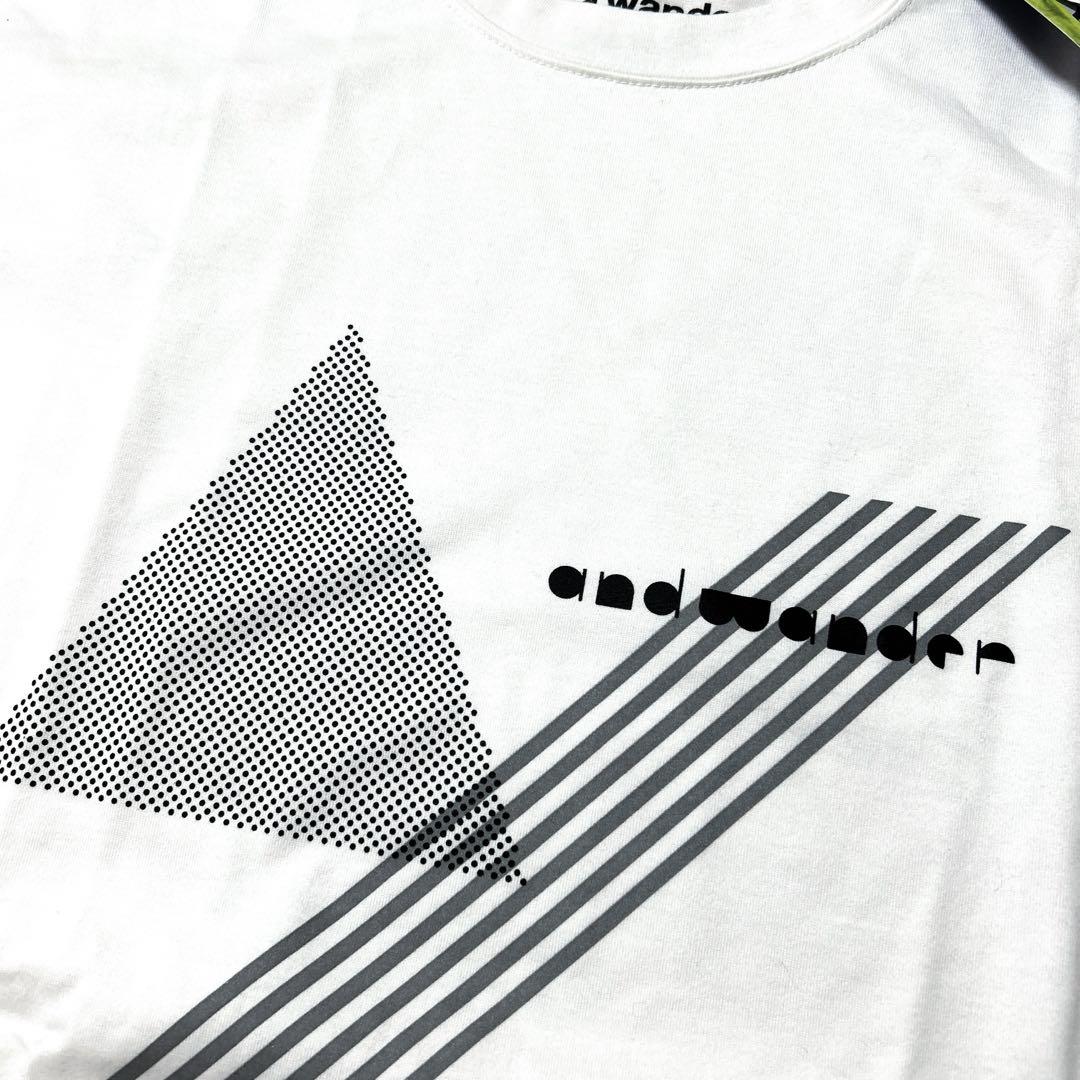 and wander アンドワンダー　ロンT ロングスリーブTシャツ