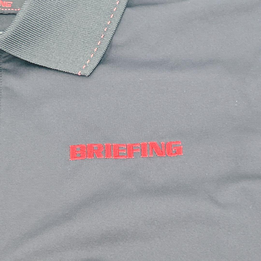 【極美品】BRIEFING ブリーフィング 半袖ポロシャツ M GOLF ゴルフ セール】【BRIEFING GOLF／ブリーフィングゴルフ】MEN'S LINEN-T