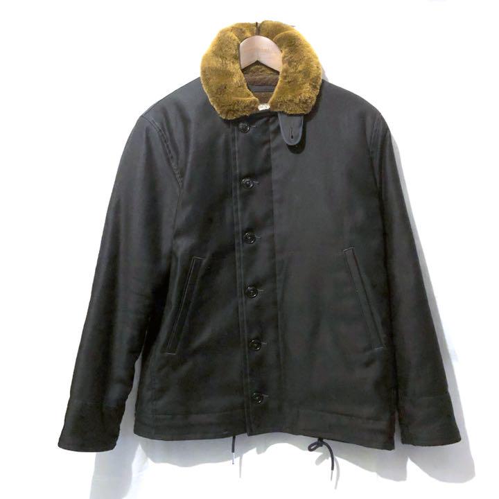 ブルゾン THE REAL McCOY'S N-1 NAVY DECK JACKET