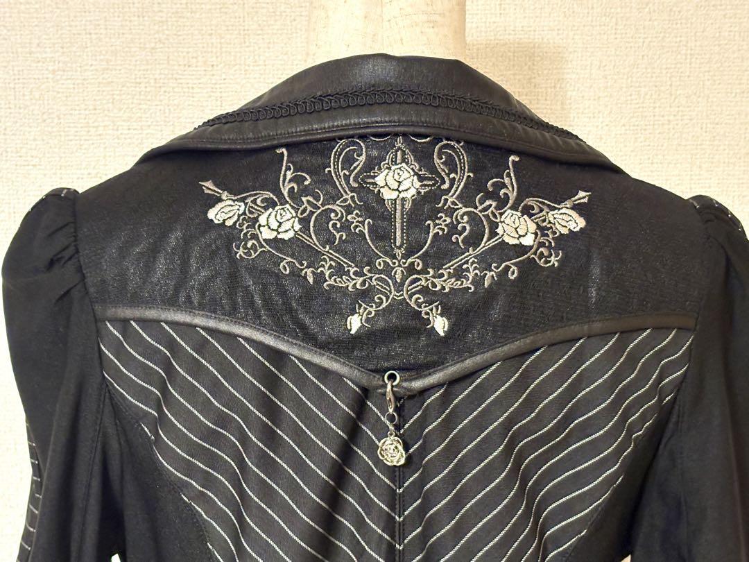 ozzon OZZ ANGELO ショート ジャケット 薔薇 黒 ozzon OZZ ANGELO ショート ジャケット 薔薇 黒