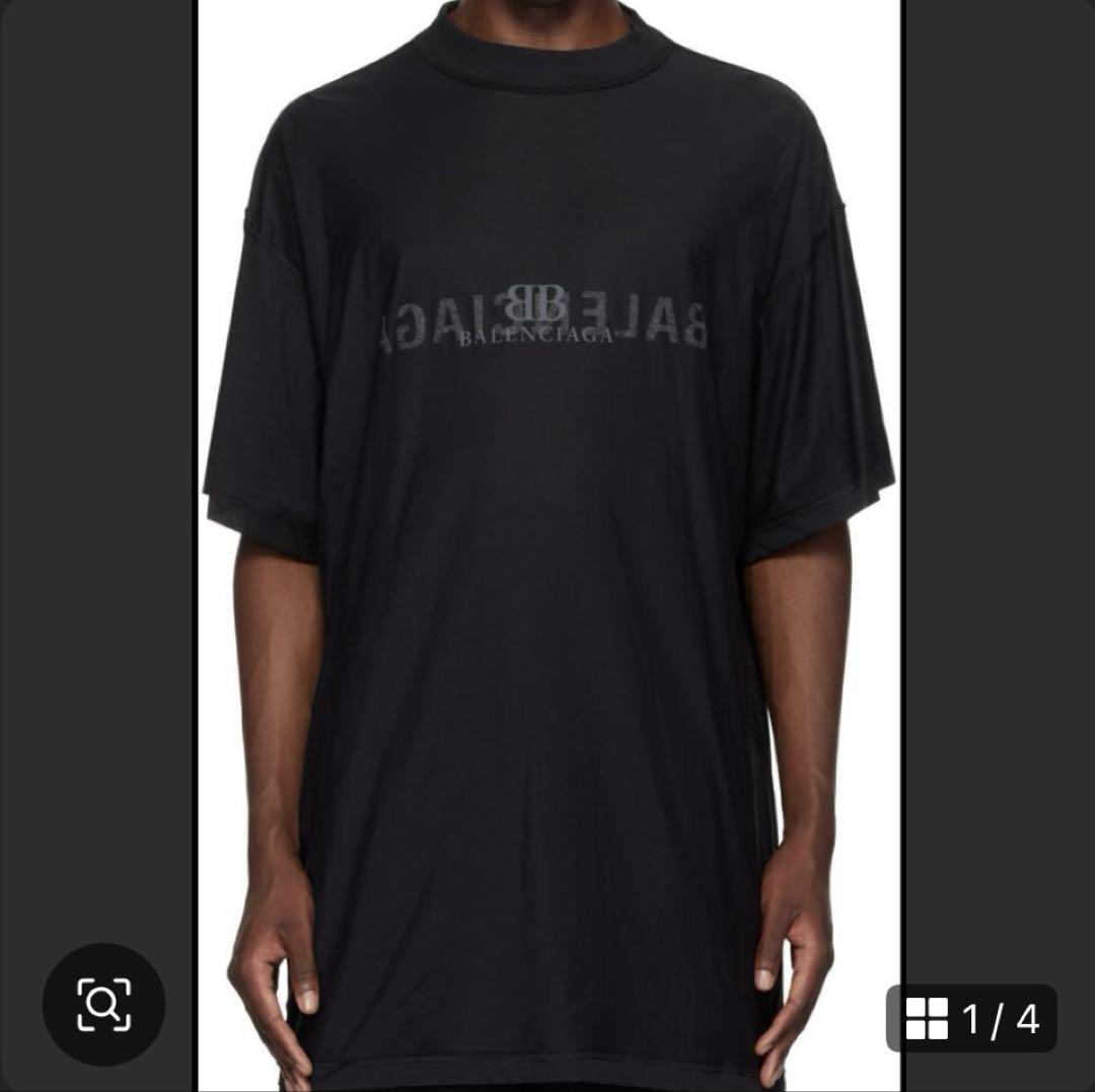 *BALENCIAGA*CHAMPS-ELYSEES Tシャツ オーバーサイズ ロゴ BALENCIAGA バレンシアガ ロゴオーバーサイズ Tシャツ TQVJ4